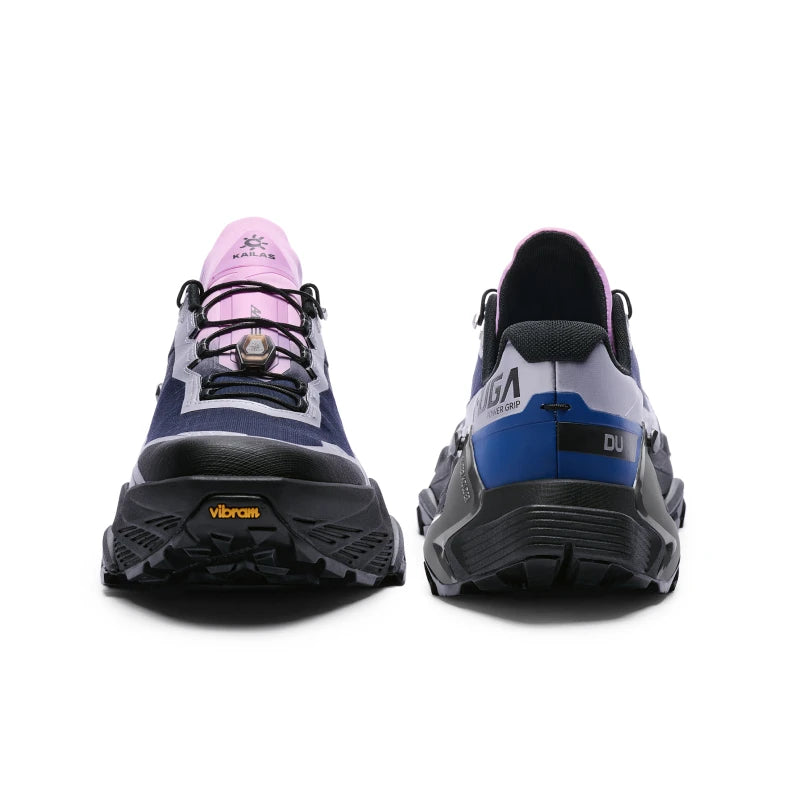 Kailas FUGA DU 2 GTX Low-cut Waterproof Trail Running Shoes Men's-Color-Navy Blue/Iridescent Pink