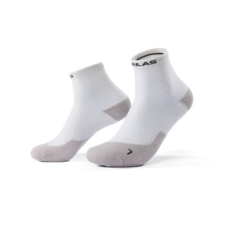 Kailas FUGA Low-Cut Trekking Socks (2-Pack) Unisex-Color-Light Mist White/Cypress