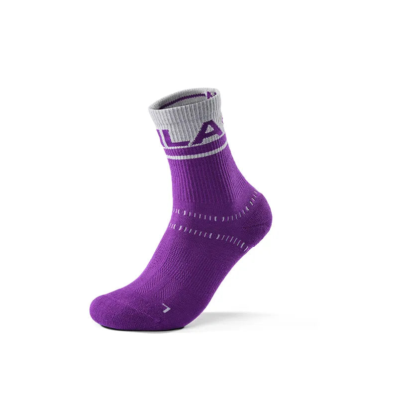 Kailas Mid-Cut Hiking Socks Unisex-Color-Light Purple/Light Frost Gray
