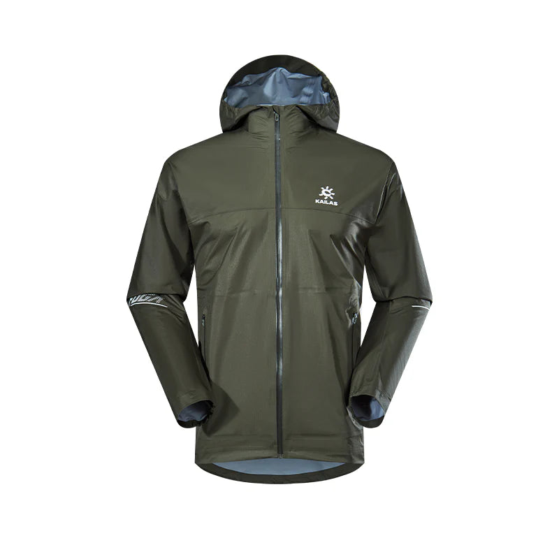 Kailas AERO 1800 Trail Running Waterproof Jacket Men's-Color-Dark Olive Green