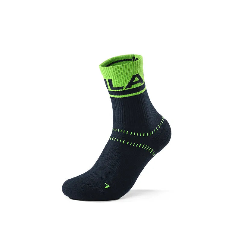 Kailas Mid-Cut Hiking Socks Unisex-Color-Dark Pastel Blue/Rapid Green