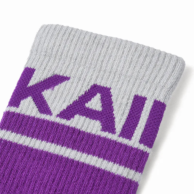 Kailas Mid-Cut Hiking Socks Unisex-Color-Light Purple/Light Frost Gray