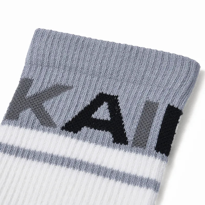 Kailas Mid-Cut Hiking Socks Unisex-Color-Cloud White/Dark Frost Gray
