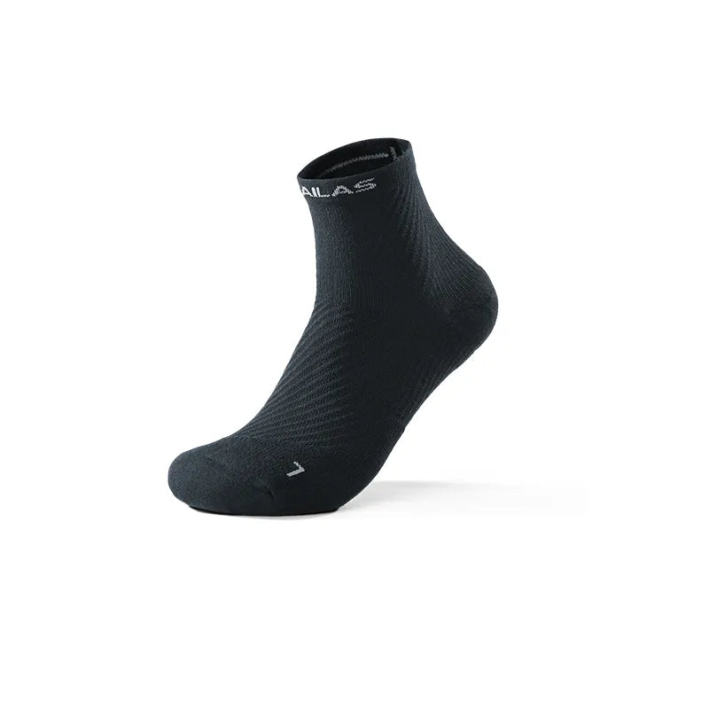 Kailas FUGA Low-Cut Trekking Socks (2-Pack) Unisex-Color-Light Frost Gray/Deep Black