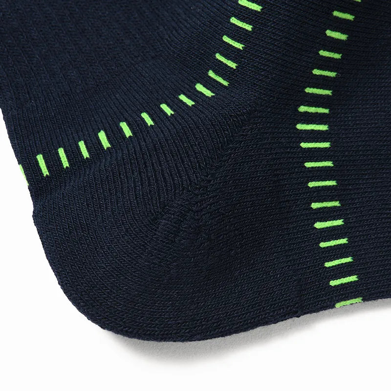 Kailas Mid-Cut Hiking Socks Unisex-Color-Dark Pastel Blue/Rapid Green