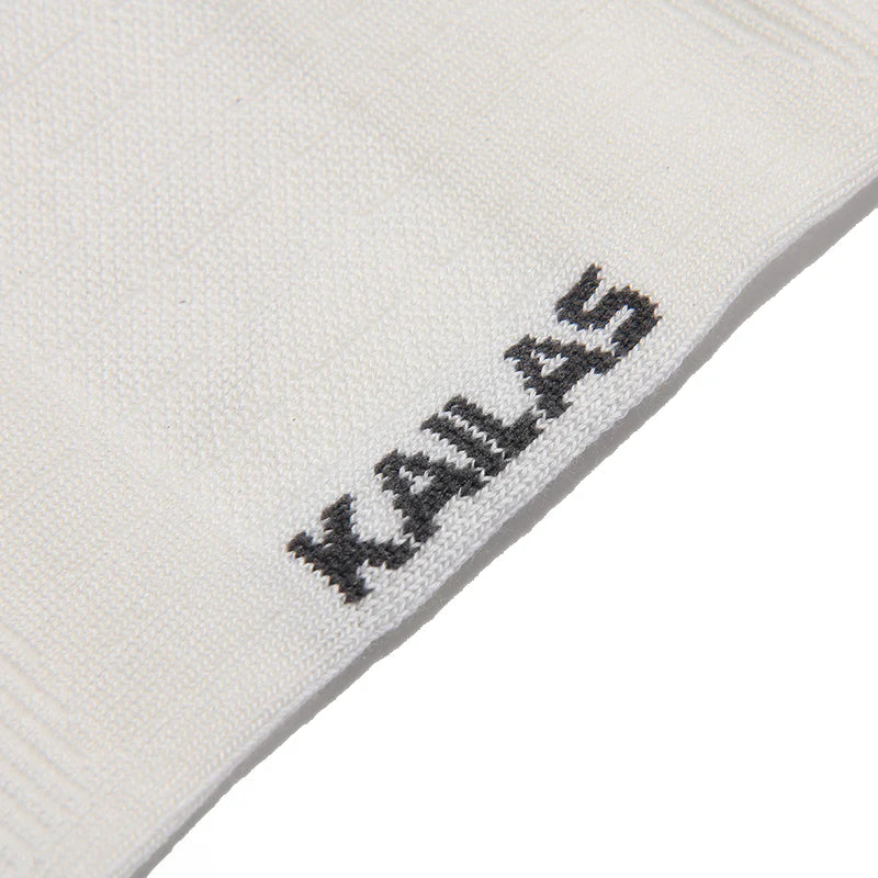 Kailas FUGA Low-Cut 5-Finger Trail Running Socks Unisex-Color-White/Dark Gray