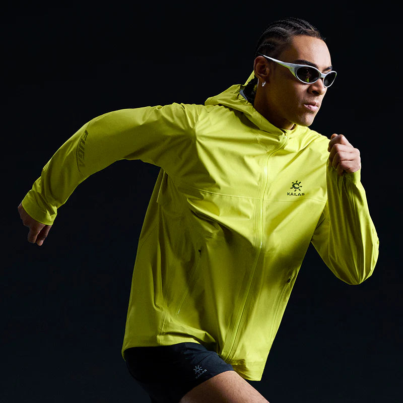 Kailas AERO 1800 Trail Running Waterproof Jacket Men's-Color-Vibrant Green