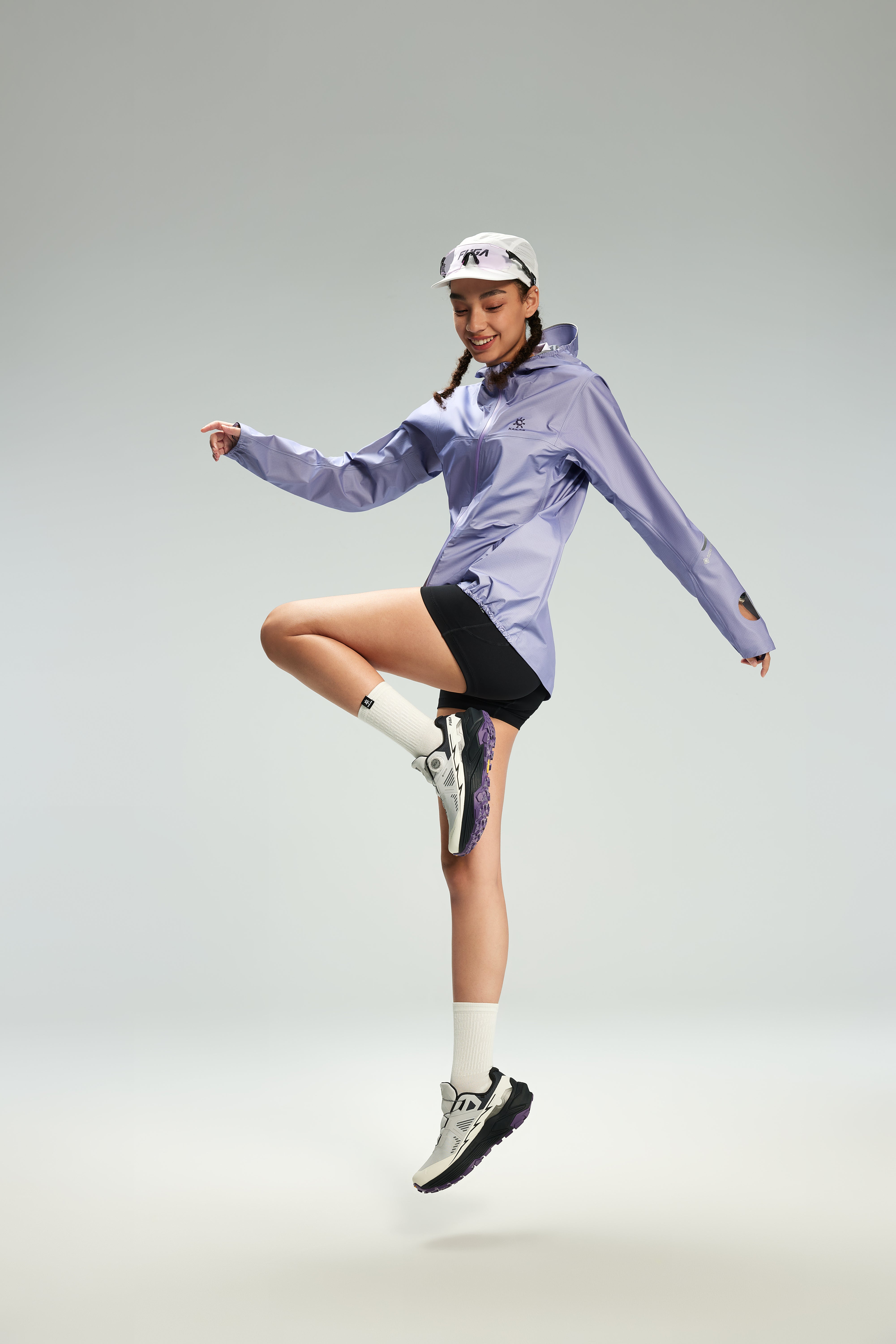 Kailas Fuga EX 3 GTX BOA Waterproof Trail Running Shoes Women's-Color-Light Silver Gray