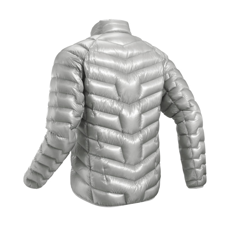 Kailas GT ZERO 900FP Goose Down Stand Collar Jacket Men's-Color-Sliver White