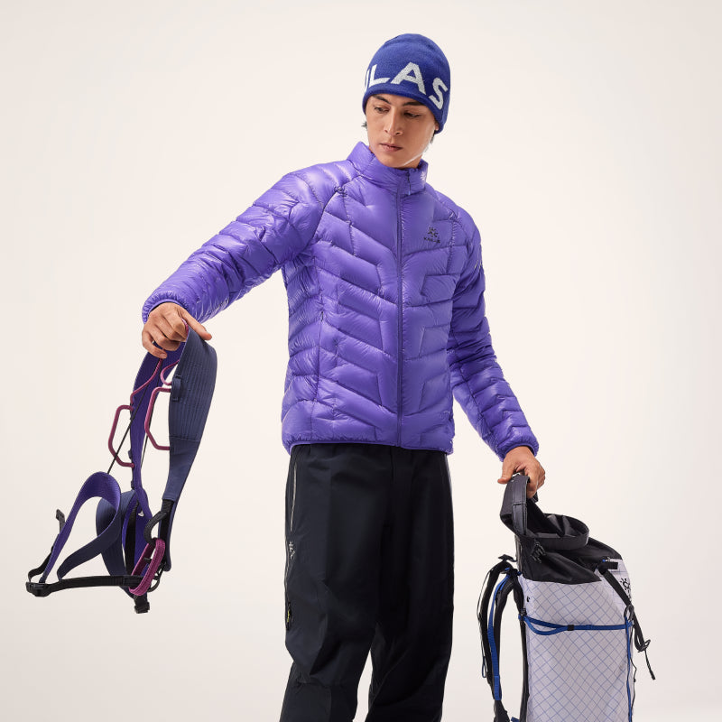 Kailas GT ZERO 900FP Goose Down Stand Collar Jacket Men's-Color-Lightning Purple