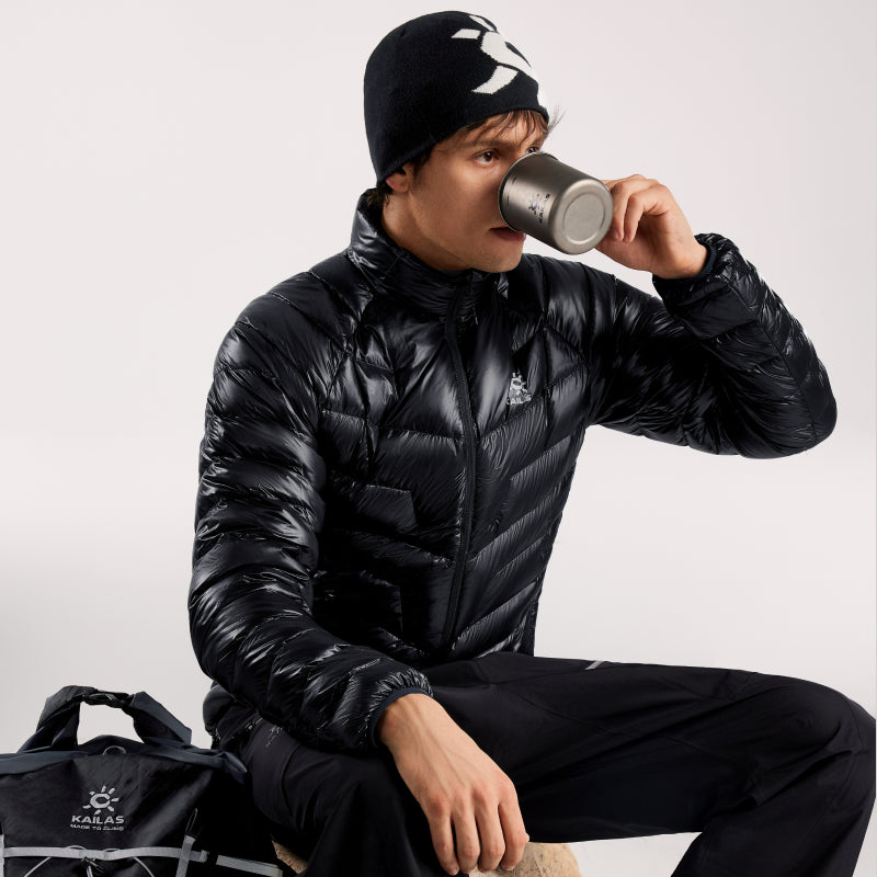 Kailas GT ZERO 900FP Goose Down Stand Collar Jacket Men's-Color-Tricorn Black