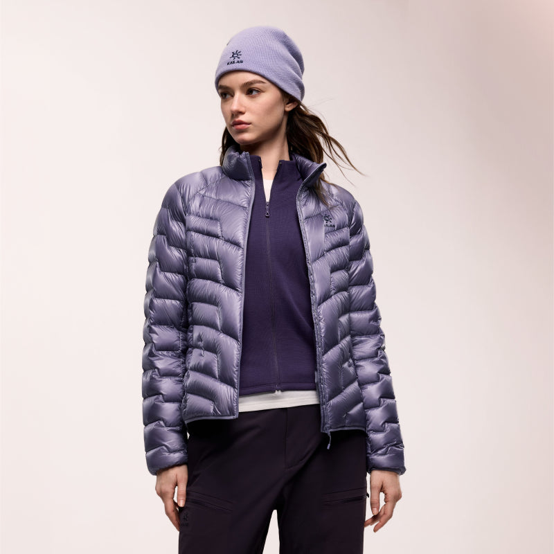 Kailas GT ZERO 900FP Goose Down Stand Collar Jacket Women's-Color-Mist Purple