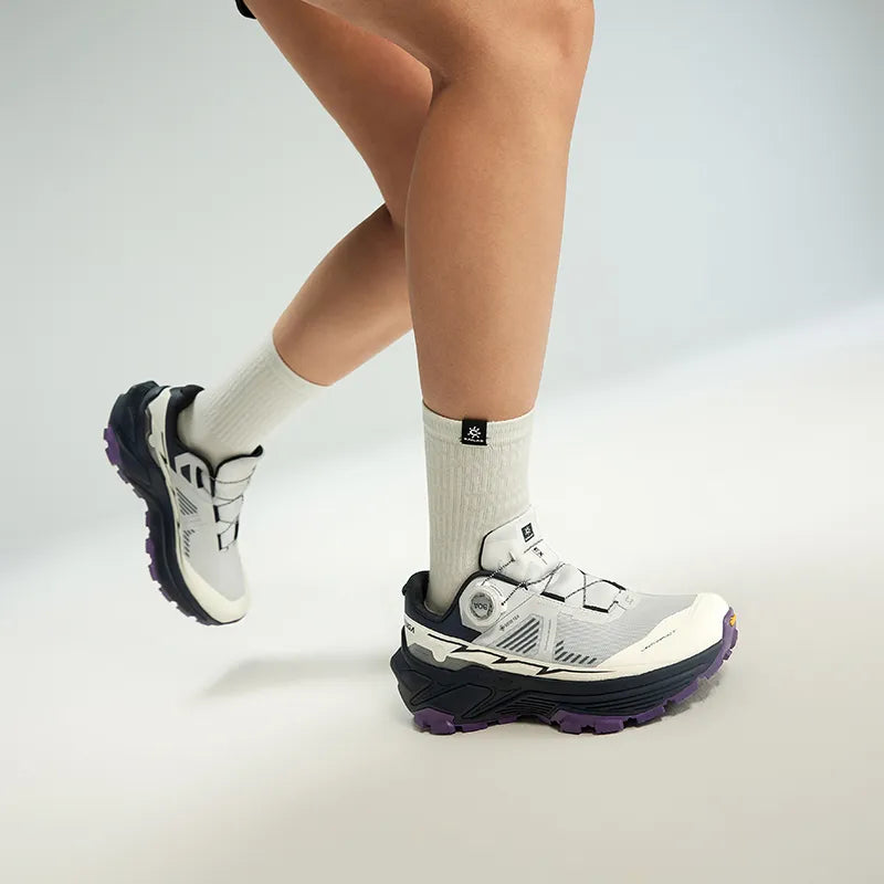 Kailas Fuga EX 3 GTX BOA Waterproof Trail Running Shoes Women's-Color-Light Silver Gray