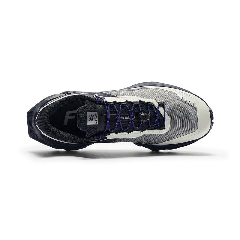 New Kailas FUGA EX 330 Trail Running Shoes Men's-Color-Ivory White/Iridescent Blue