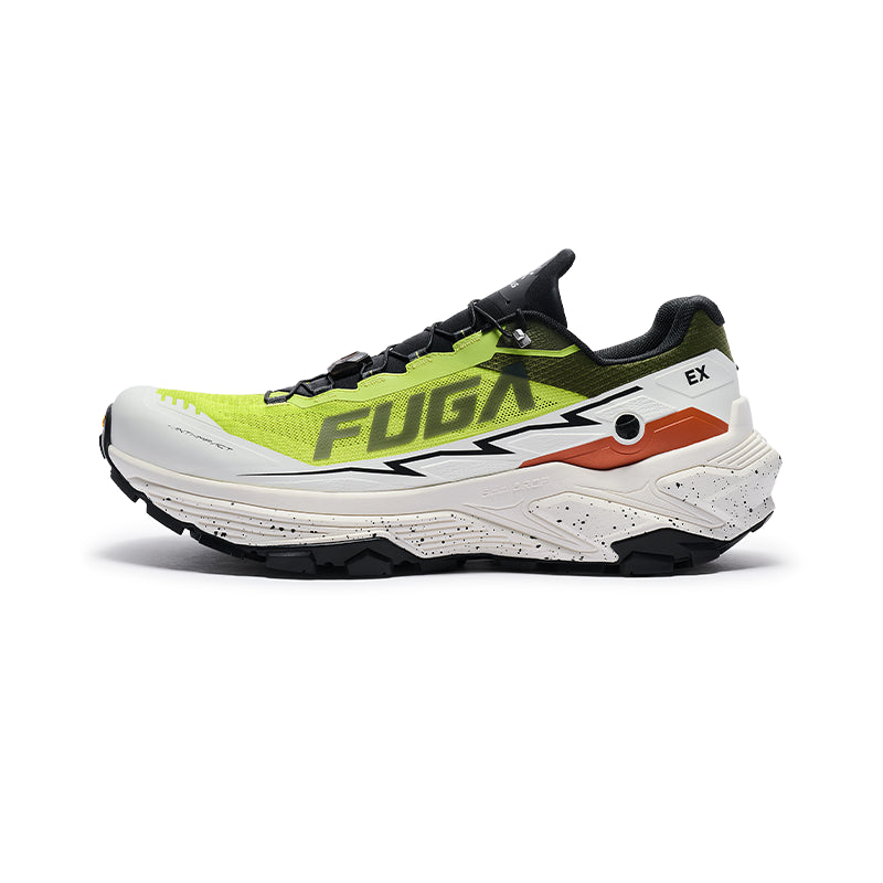 New Kailas FUGA EX 3 Trail Running Shoes Men's-Color-Golden Lemon Spark/Bright Orange