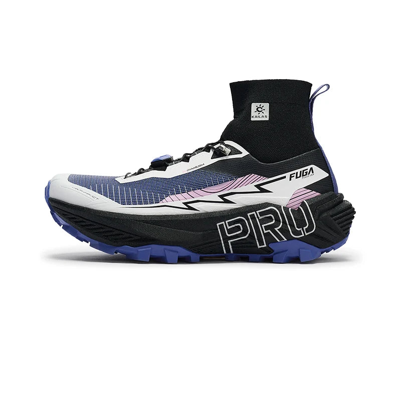 Kailas FUGA EX PRO GAITER Trail Running Shoes Women's-Color-Neon Pink & Blue
