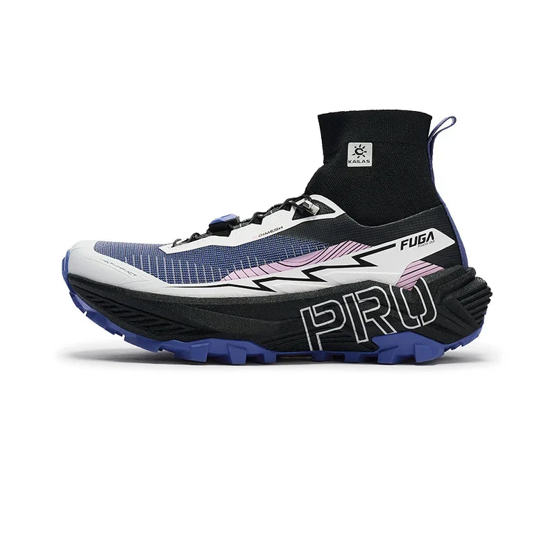 Kailas FUGA EX PRO GAITER Trail Running Shoes Women's-Color-Neon Pink & Blue