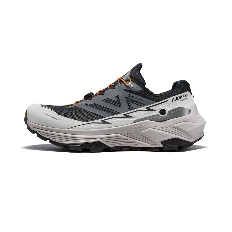 Kailas Fuga EX 3 GTX Waterproof Trail Running Shoes Men's-Color-Ebony Gray/Original/Black