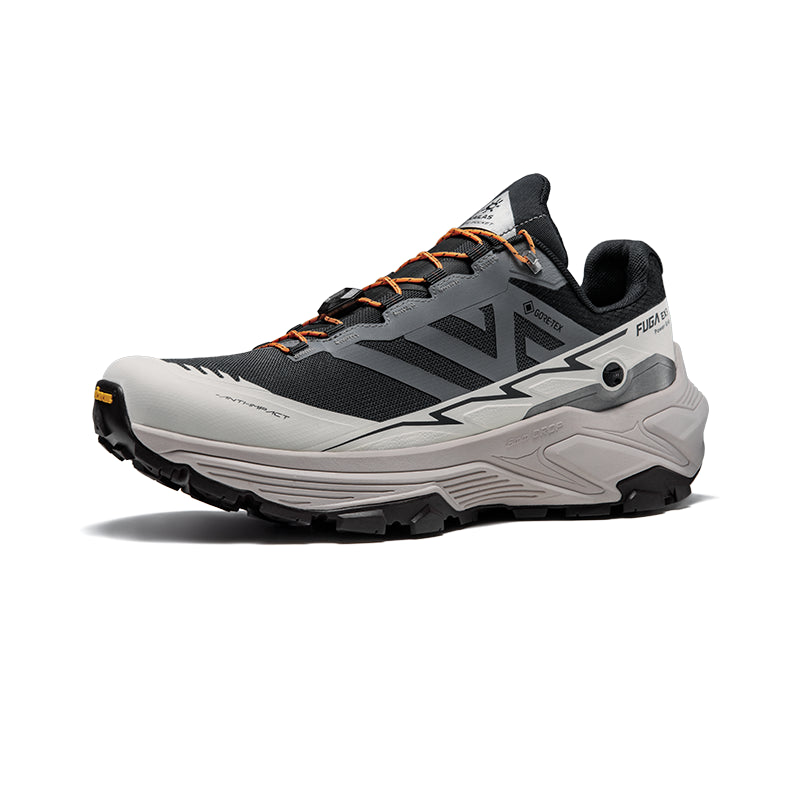 Kailas Fuga EX 3 GTX Waterproof Trail Running Shoes Men's-Color-Ebony Gray/Original/Black
