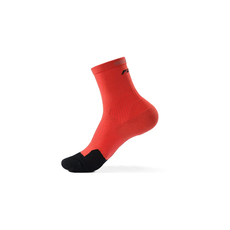 Kailas FUGA Mid-Cut Trail Running Socks Unisex-Color-Orange