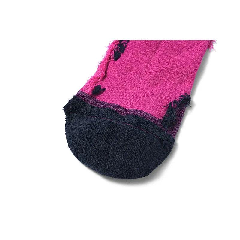 Kailas FUGA Mid-Cut Trail Running Socks Unisex-Color-Electric Pink