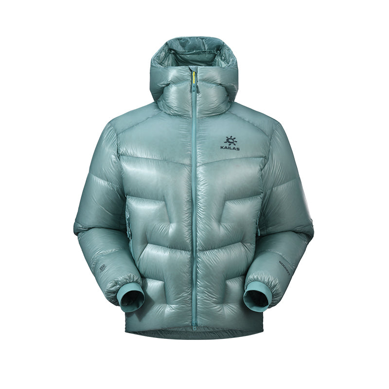 New Kailas 5000GT Alpine 1000FP Hooded Down Jacket Unisex-Color-Lake Blue