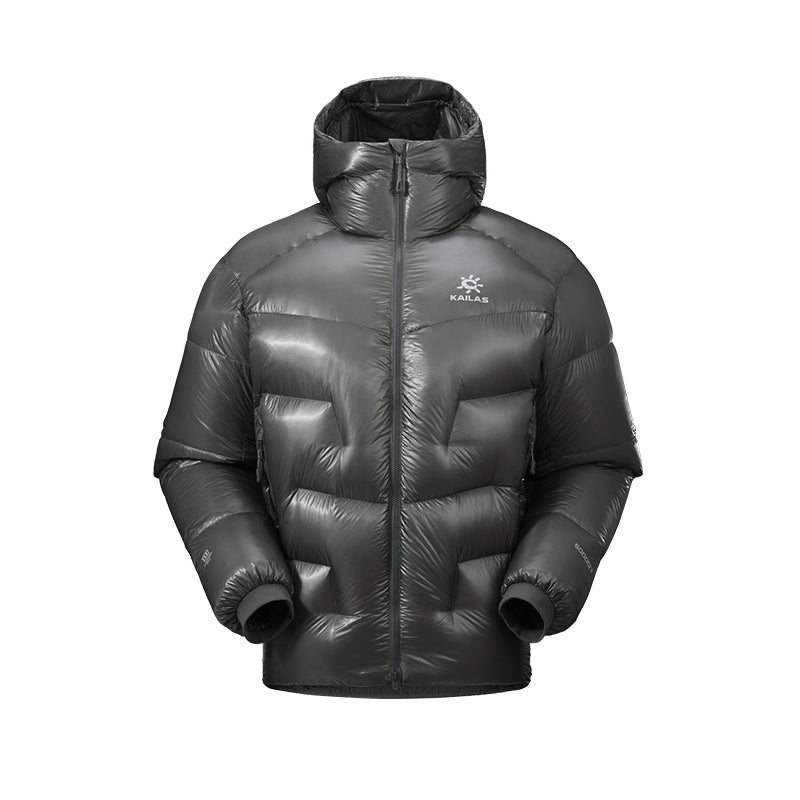 New Kailas 5000GT Alpine 1000FP Hooded Down Jacket Unisex-Color-Flint Gray