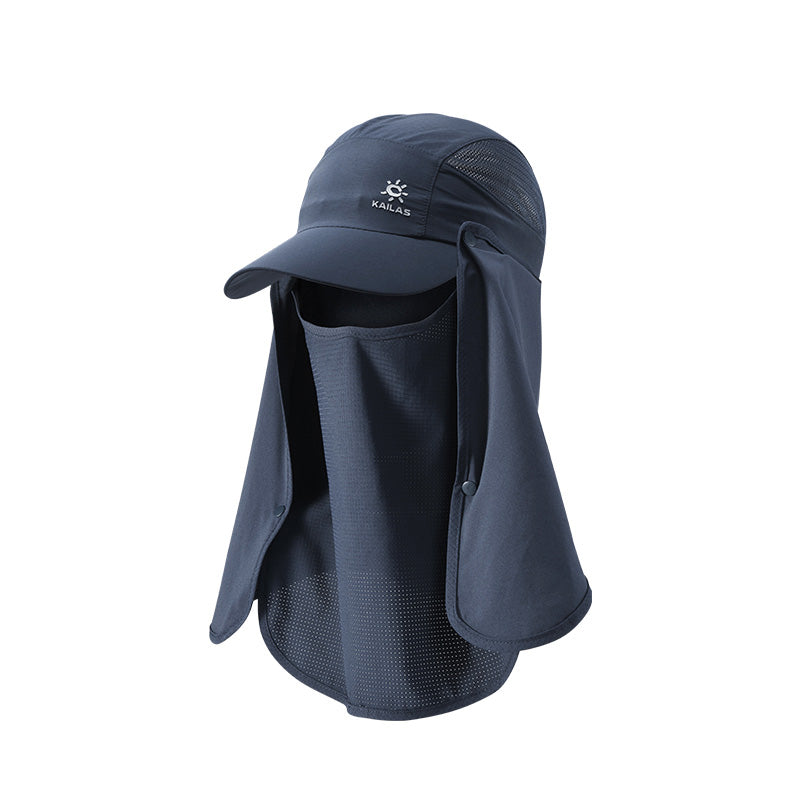 Kailas Neck Flap Baseball Cap-Color-Navy