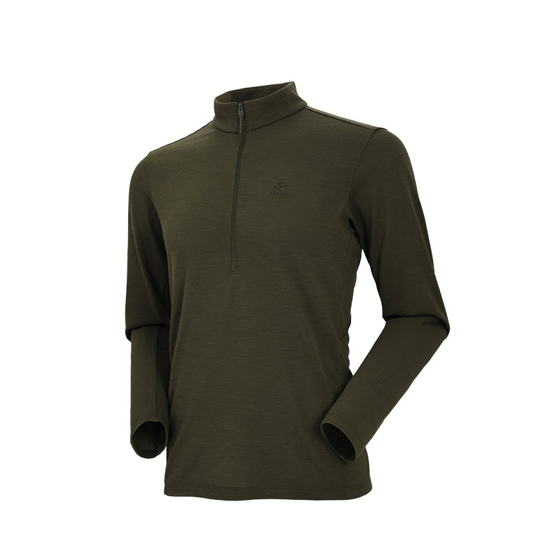 Kailas Stand Collar Wool Long Sleeve Functional T-shirt Men’s