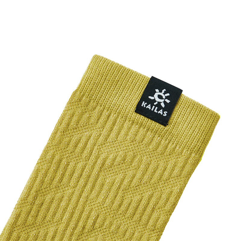 Kailas Mid-cut Lightweight Trekking Socks Unisex-Color-yellow