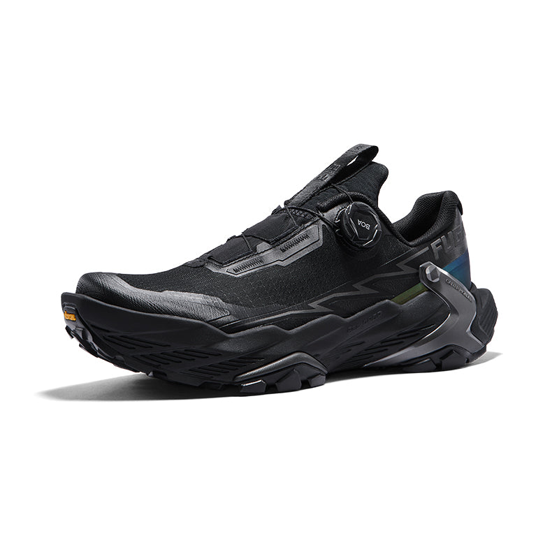 New Kailas FUGA BLACK SOLITUDE DU 2 BOA® Trail Running Shoes Men's-Color-Darkest Hour