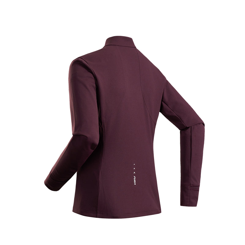 KAILAS FUGA Technical Mock Neck Long Sleeve T-shirt Women’s-Color-red
