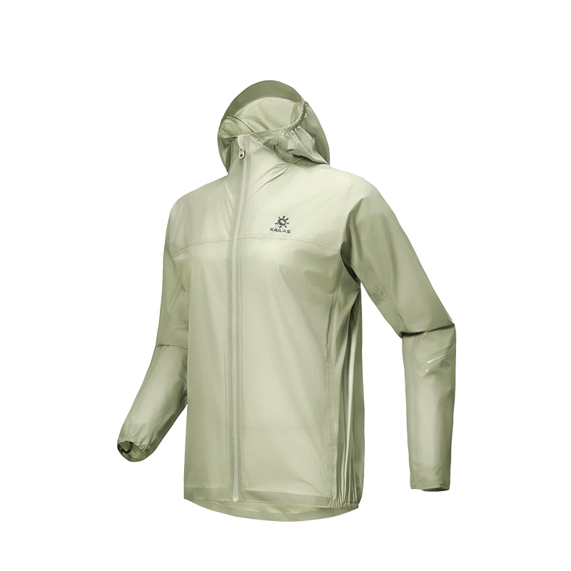 Kailas AERO Light Trail Running Hardshell Jacket Women's-Color-Light Green