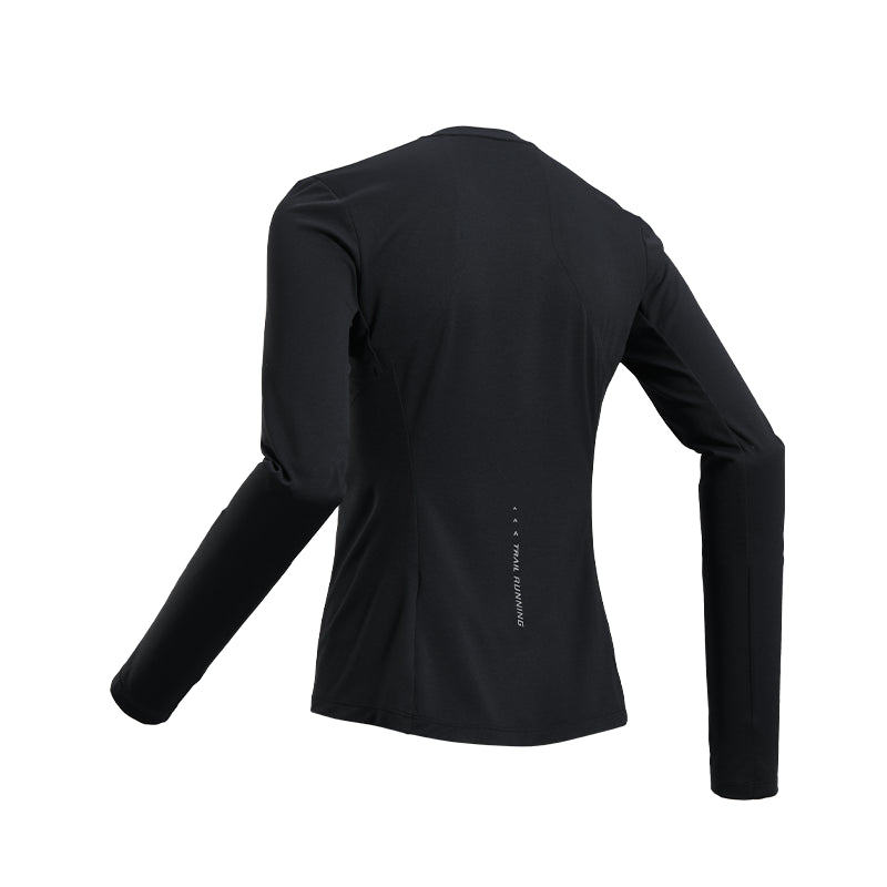 KAILAS FUGA Zipped Long Sleeve Functional T-shirt Women's-Color-Black