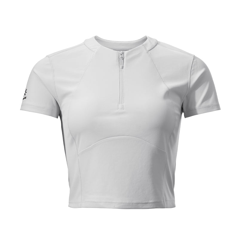 KAILAS Short Sleeve Zip T-shirt Women’s-Color-White