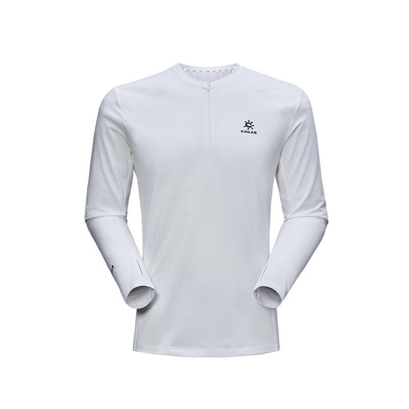 KAILAS FUGA Half Zip Long-sleeve Functional T-shirt Men's-Color-white