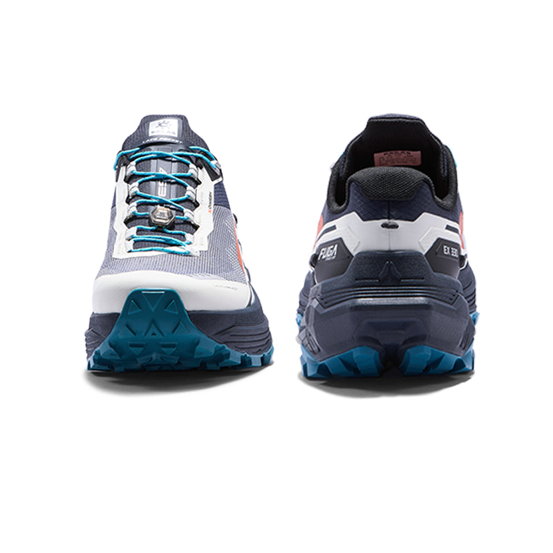 New Kailas FUGA EX 330 Trail Running Shoes Men's-Color-Unbleached Original/Navy Blue