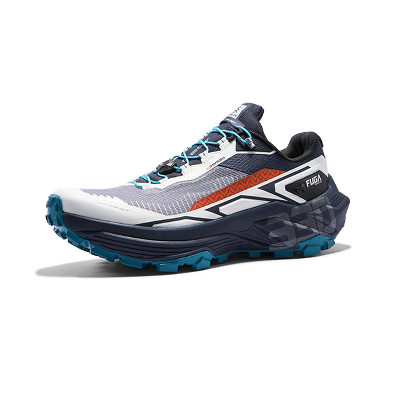 New Kailas FUGA EX 330 Trail Running Shoes Men's-Color-Unbleached Original/Navy Blue