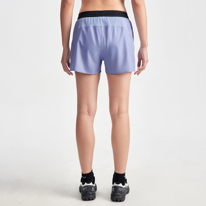 Kailas Quick-dry Elastic Breathable Trail Running Shorts with Inner Lining Women's-Color-Aurora Purple
