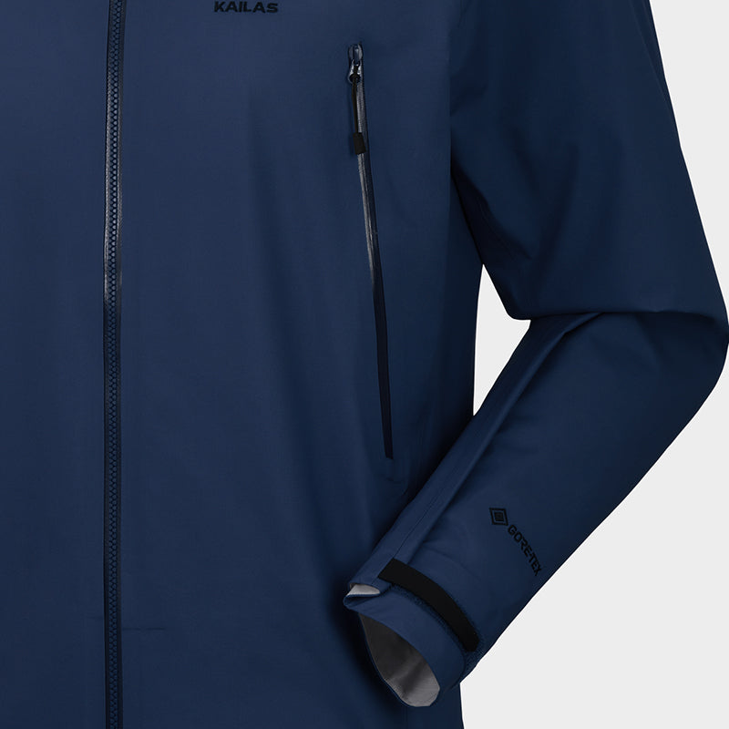 Kailas MONT-LIGHT GORE-TEX 3L 40D 20000mmH2O Waterproof Hardshell Jacket Unisex-Color-Navy Blue