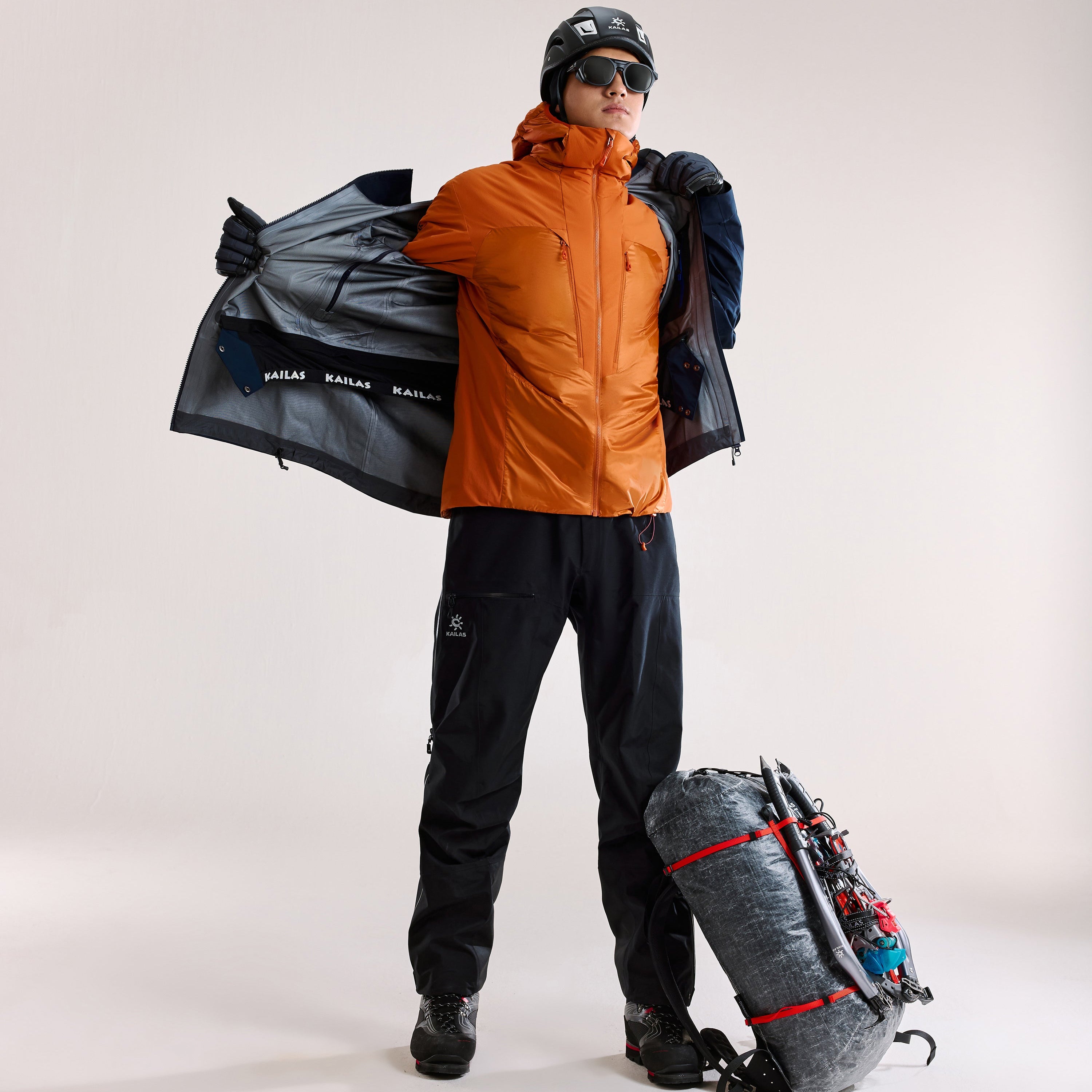 Kailas AT 80-PRO Insulated Softshell Jacket Men's-Color-Orange