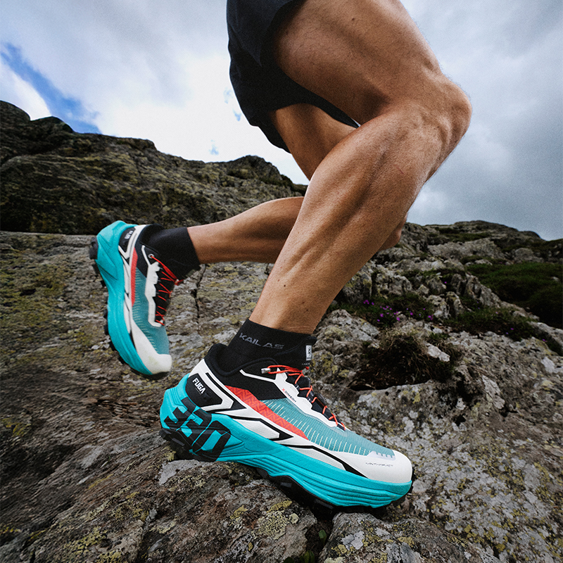 New Kailas FUGA EX 330 Trail Running Shoes Men's-Color-Icy Blue