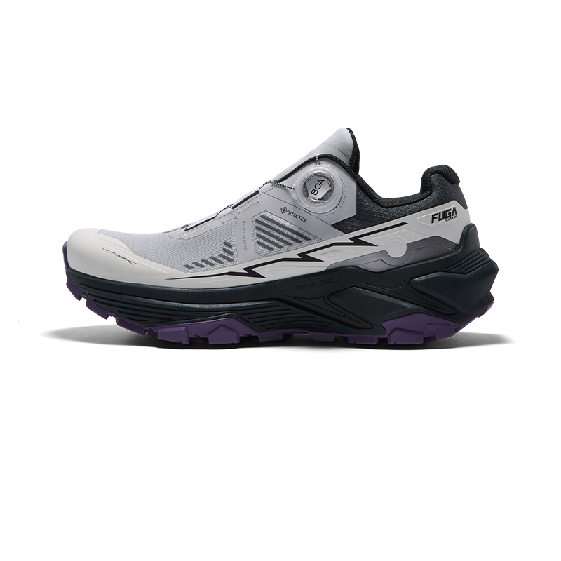 Kailas Fuga EX 3 GTX BOA Waterproof Trail Running Shoes Women's-Color-Light Silver Gray