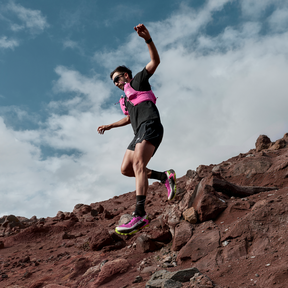 Kailas FUGA DU MONSTER Trail Running Shoes Men's-Color-Electric Pink