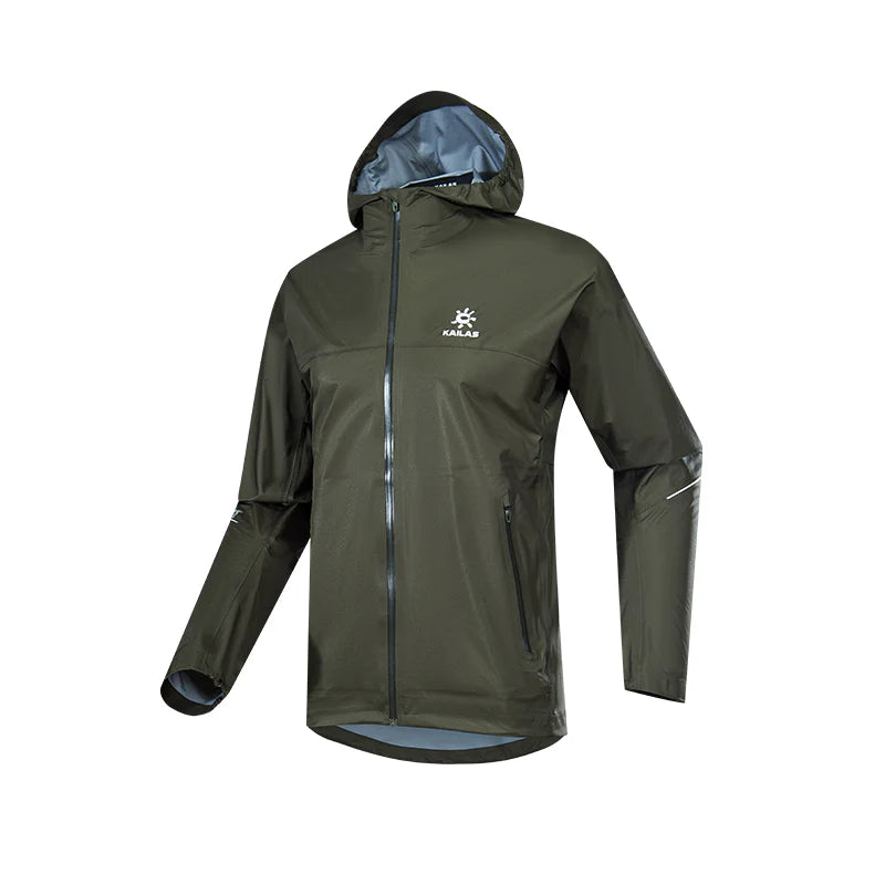 Kailas AERO 1800 Trail Running Waterproof Jacket Men's-Color-Dark Olive Green