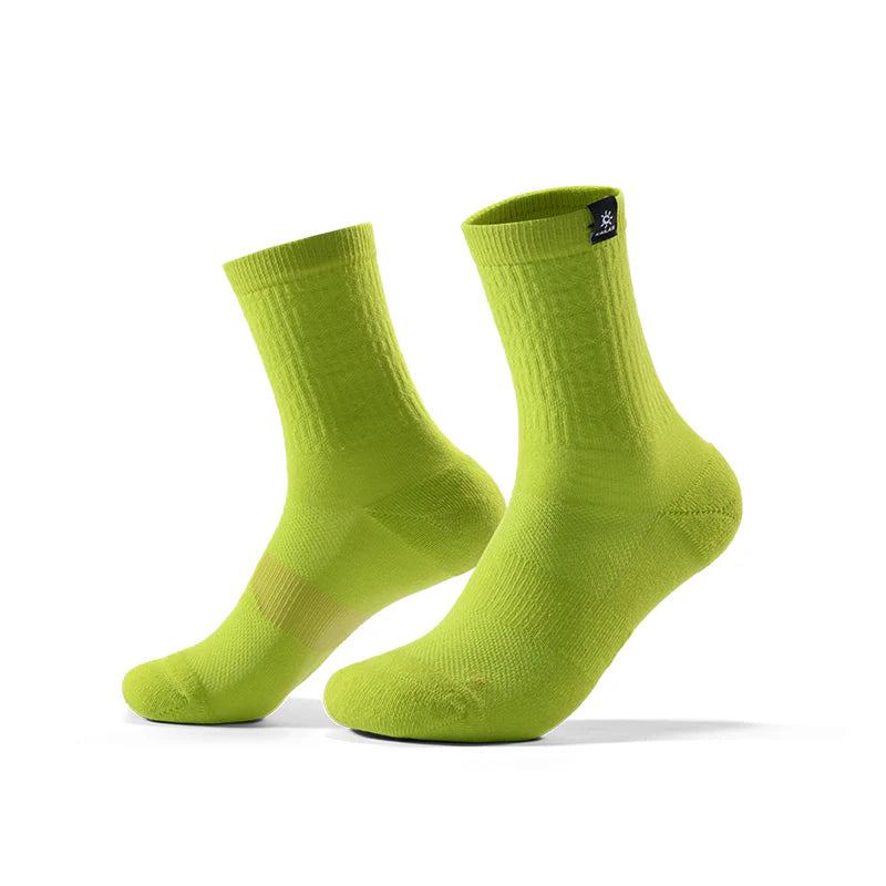 Kailas Mid-Cut Hiking Socks (2-Pack) Unisex-Color-Jade Green/White