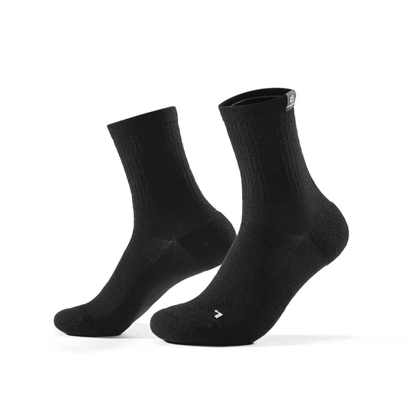 Kailas Mid-Cut Hiking Socks (2-Pack) Unisex-Color-Black/White