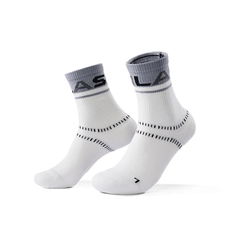 Kailas Mid-Cut Hiking Socks Unisex-Color-Cloud White/Dark Frost Gray