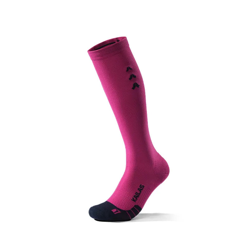 Kailas FUGA High-Cut Trail Running Socks Unisex-Color-Electric Pink
