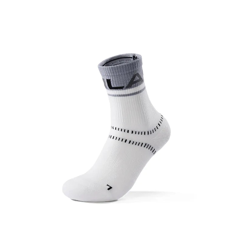 Kailas Mid-Cut Hiking Socks Unisex-Color-Cloud White/Dark Frost Gray